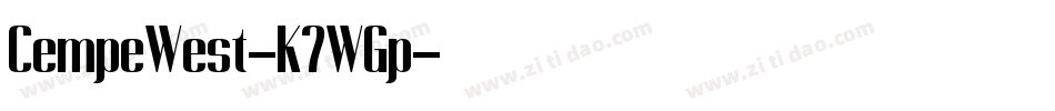 CempeWest-K7WGp字体转换