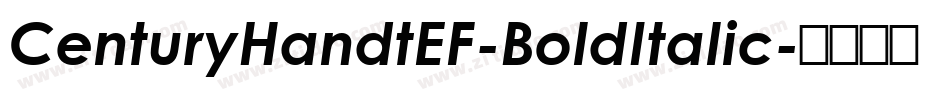 CenturyHandtEF-BoldItalic字体转换