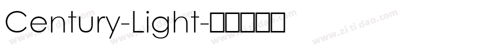 Century-Light字体转换