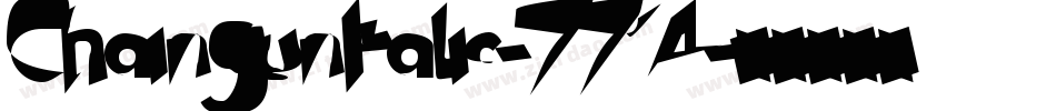 ChaingunItalic-7714字体转换