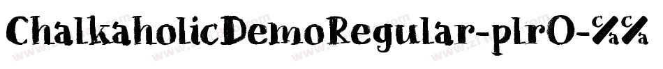 ChalkaholicDemoRegular-plrO字体转换