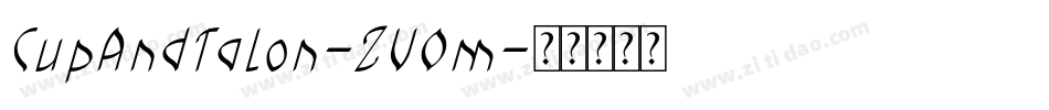 CupAndTalon-ZVOm字体转换