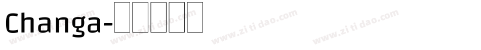 Changa字体转换