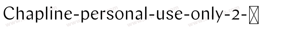 Chapline-personal-use-only-2字体转换