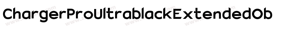 ChargerProUltrablackExtendedOblique-GA7P字体转换