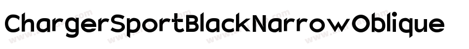 ChargerSportBlackNarrowOblique-LBZD字体转换