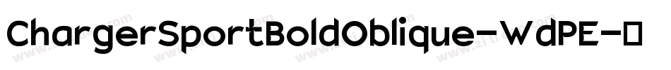 ChargerSportBoldOblique-WdPE字体转换
