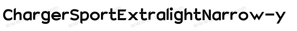 ChargerSportExtralightNarrow-y5mm字体转换