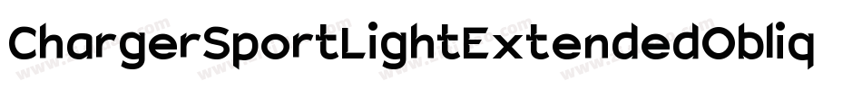ChargerSportLightExtendedOblique-KREA字体转换