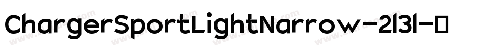 ChargerSportLightNarrow-2l3l字体转换