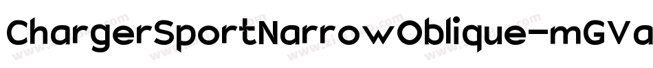 ChargerSportNarrowOblique-mGVa字体转换