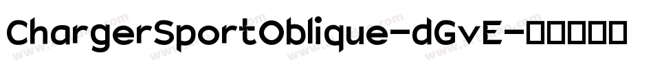 ChargerSportOblique-dGvE字体转换