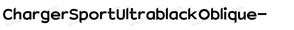 ChargerSportUltrablackOblique-Orw4字体转换