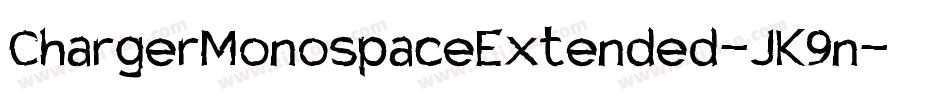 ChargerMonospaceExtended-JK9n字体转换