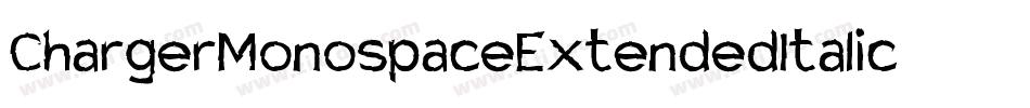 ChargerMonospaceExtendedItalic-GYPZ字体转换