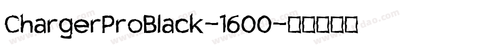 ChargerProBlack-1600字体转换
