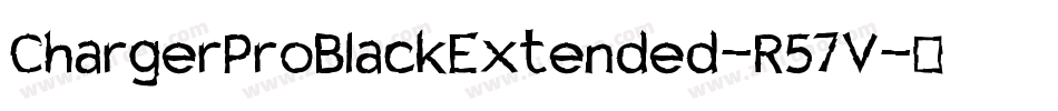 ChargerProBlackExtended-R57V字体转换