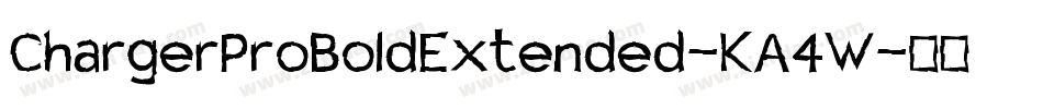 ChargerProBoldExtended-KA4W字体转换