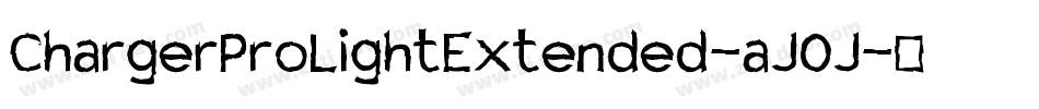 ChargerProLightExtended-aJ0J字体转换