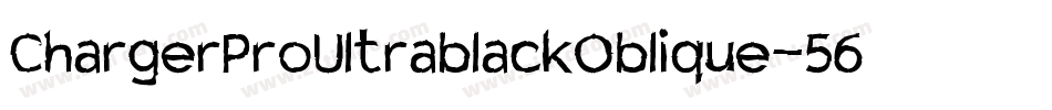 ChargerProUltrablackOblique-56oZ字体转换