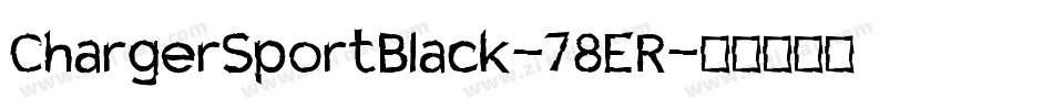 ChargerSportBlack-78ER字体转换