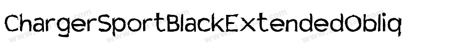 ChargerSportBlackExtendedOblique-dGyE字体转换