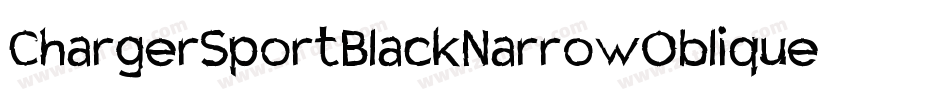 ChargerSportBlackNarrowOblique-LBZD字体转换