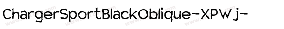 ChargerSportBlackOblique-XPWj字体转换