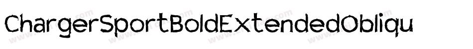 ChargerSportBoldExtendedOblique-41Wx字体转换