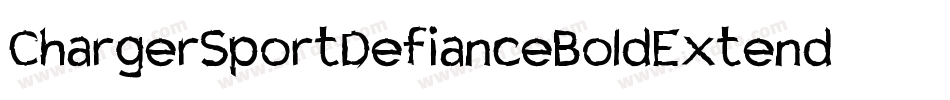 ChargerSportDefianceBoldExtended-OrJ4字体转换