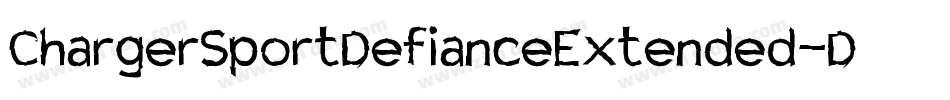 ChargerSportDefianceExtended-DXMW字体转换