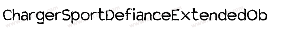 ChargerSportDefianceExtendedOblique-Ad8L字体转换