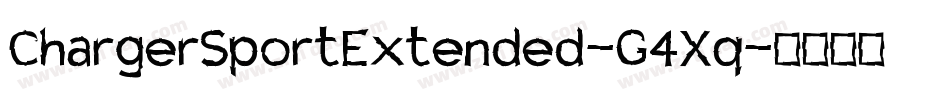 ChargerSportExtended-G4Xq字体转换