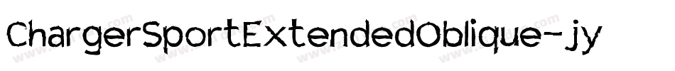 ChargerSportExtendedOblique-jy7R字体转换