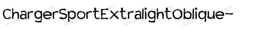 ChargerSportExtralightOblique-lGL5字体转换