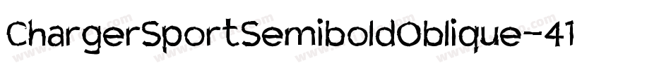 ChargerSportSemiboldOblique-41ex字体转换