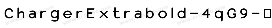 ChargerExtrabold-4qG9字体转换
