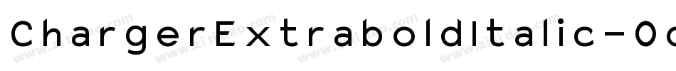 ChargerExtraboldItalic-0qx4字体转换