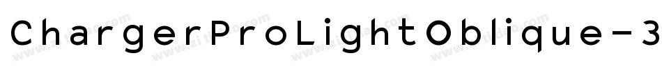 ChargerProLightOblique-36Py字体转换