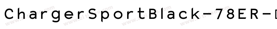 ChargerSportBlack-78ER字体转换