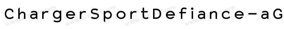ChargerSportDefiance-aGER字体转换