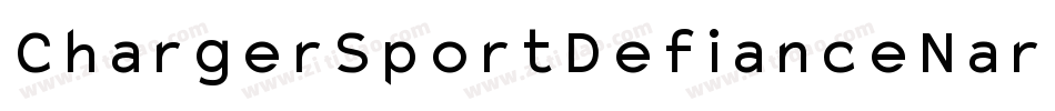 ChargerSportDefianceNarrowOblique-Vmdz字体转换