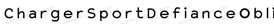 ChargerSportDefianceOblique-J1wa字体转换