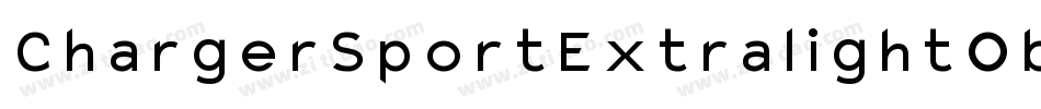 ChargerSportExtralightOblique-lGL5字体转换