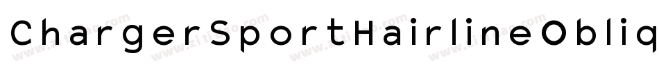 ChargerSportHairlineOblique-YLOa字体转换