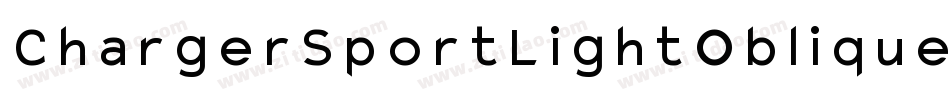 ChargerSportLightOblique-w5d8字体转换