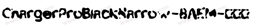 ChargerProBlackNarrow-8AEM字体转换