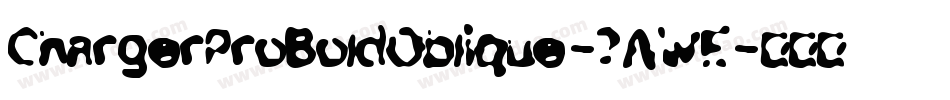 ChargerProBoldOblique-7AWE字体转换