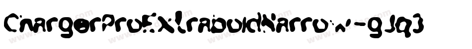 ChargerProExtraboldNarrow-gJq3字体转换