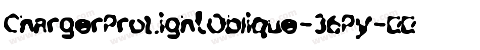 ChargerProLightOblique-36Py字体转换